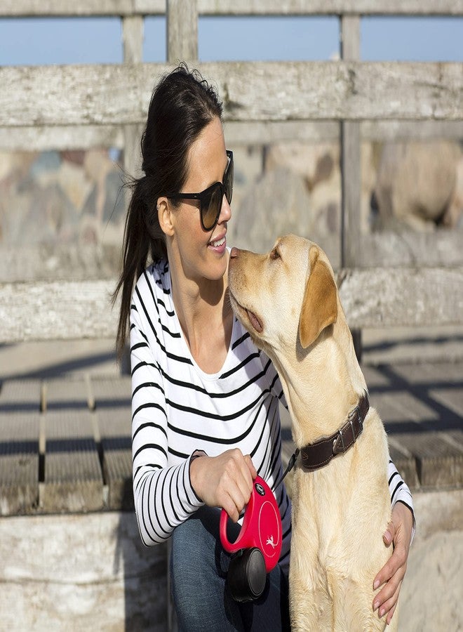 Flexi Retractable Dog Leash, New Classic Heavy Duty Tape Pet Leash for Walking Jogging Training, Anti-Slip Grip Handle, 5 m, Hold Up to 15 kg, Black, Small - Image 2